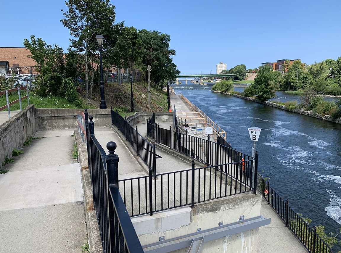 Oswego River fishing access (switchback ramp)b